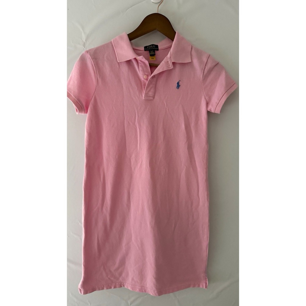 Polo Ralph Lauren Boys Pink Polo Shirt XL/16 Short Sleeve Cotton Piqué Golf